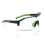 Jackson Safety Maxview+ Anti-Fog Ballistic-Rated Safety Glasses - ANSI Z87.1 Wraparound Anti-Scratch Eye Protection for Men & Women - Black Frame with Clear Lens - Pack of 1