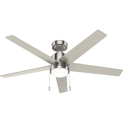 HUNTER, Ventilador de techo Mansilla con Luz LED 52 pulgadas
