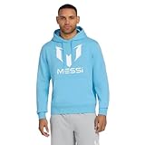 Messi Mens Essential Wingstar Hoodie Air Blue M