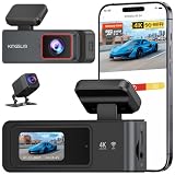 Kingslim 4K Dash Cam Front And Rear With 64Gb Sd Card 5G Wif