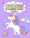Unicorn Coloring Book for Girls 4-8: Big Cute Kawaii Unicorn Designs | Fun and Easy Coloring Book for Girls | Perfect for Toddlers, Kids, Gifts, and Party Favors !