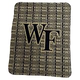 Logo Brands NCAA Wake Forest Demon Deacons Classic Fleece Throw Blanket -50” x 60” Ultra-Soft Game Day Blanket with Bold Team Colors & Logo – Cozy College Team Bedding for Fans & Alumni