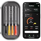 CHEF iQ Sense | Smart Wireless Meat Thermometer | 4 Ultra-Thin Probes | WiFi Unlimited Range | 1000°F Heat Safe | 5 Sensors | BBQ, Grill, Oven, Smoker, Air Fryer | Gen3