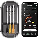 CHEF iQ Sense | Smart Wireless Meat Thermometer | 3 Ultra-Thin Probes | WiFi Unlimited Range | 1000°F Heat Safe | 5 Sensors | BBQ, Grill, Oven, Smoker, Air Fryer | Gen3