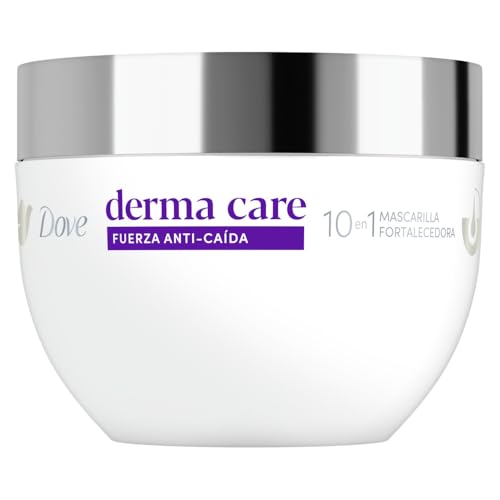 DOVE Mascarilla Capilar 10 en 1 Derma Care Fuerza Anti-Caída. Favorece el Crecimiento. Regenera de Cuero Cabelludo a Puntas. Desarrollado con Dermatólogos, 270 g