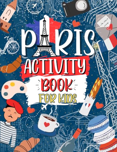 Paris Activity Book For Kids cover