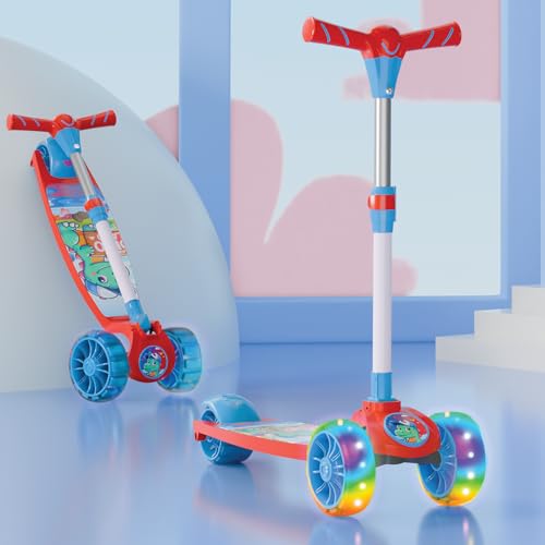 Lifelong Scooter for Kids 3+ Years - Foldable with PVC Wheels & Adjustable Height - Kick Scooter Capacity 50kg- for 3+ Y...