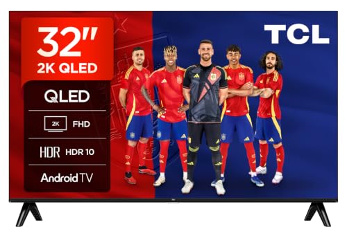 TCL 32V5C Televisor 32 Pulgadas QLED Full HD Smart TV, Android TV, Google Cast, 