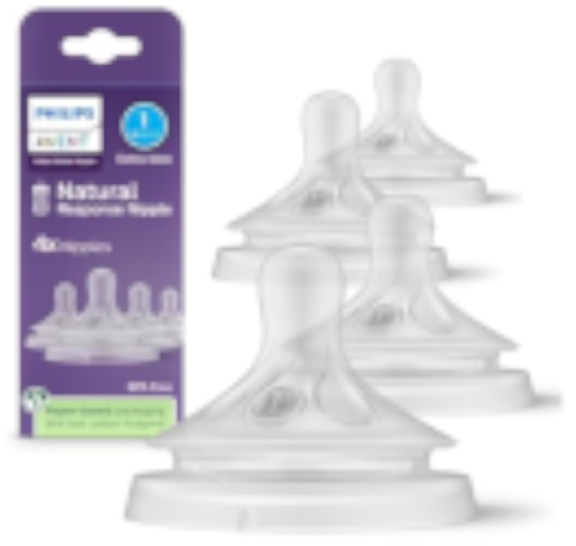 Philips Avent Natural Response Nipples Extra Slow Flow BPA-Free 4-Pack