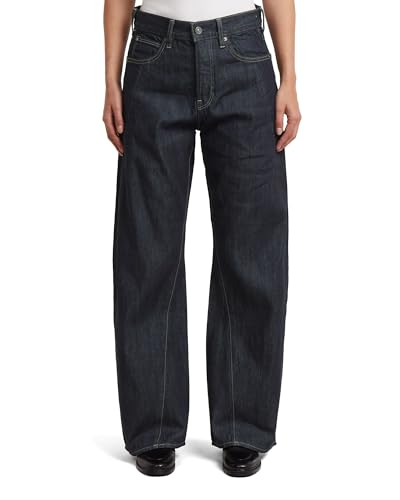 G-STAR Vaqueros Contor 3D Wide para Mujer, Azul (rinsed D27690-D536-082), 27W / 