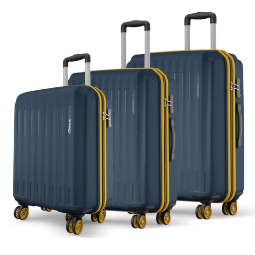 Safari Genius Alley Set of 3 (Cabin+ Medium + Large) Trolley Bags Hard Case Polypropylene