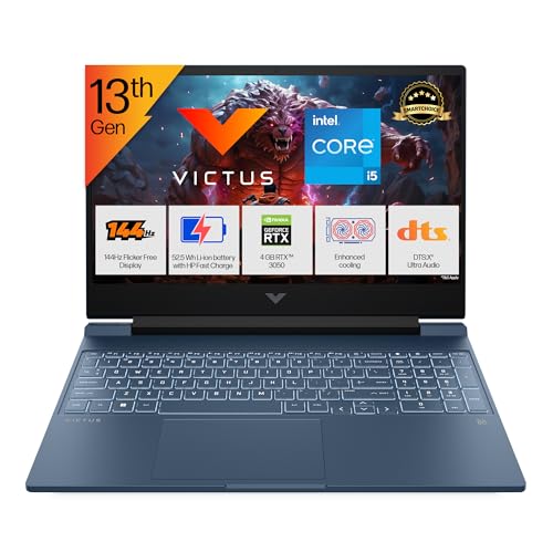 HP Smartchoice Victus, 13th Gen Intel Core i5-13420H, 4GB RTX 3050, 16GB DDR4(Upgradeable) 512GB SSD, 144Hz, 300nits, FHD, 15.6’’/39.6cm, Win11, Office24, Blue, 2.29kg, fa2190/fa2191tx Gaming