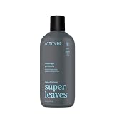 ATTITUDE Shower Gel Body Wash for Men, 98% Natural Origin Ingredients, Paraben & Phthalate Free, EWG Verified, Cleanses Without Drying, Eucalyptus & Sage,14 Fl Oz