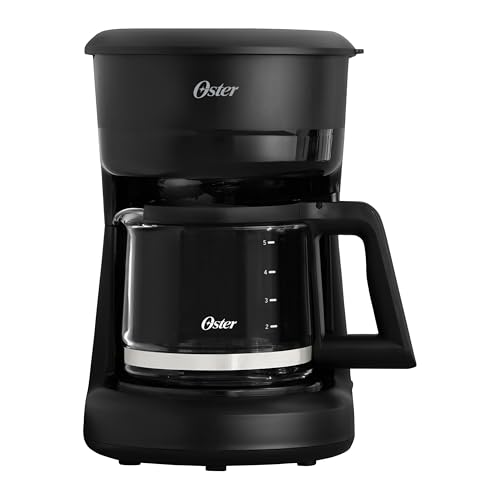 Cafetera Oster, Capacidad de 5 Tazas, Filtro Permanente, Color Negro, Modelo BVSTDCS51B-NE