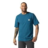 Carhartt Men S Iconic K87 Pocket T Shirt Dark Tranquil Blue