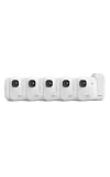 Blink Outdoor 2K+ (newest model) — Wireless smart security camera, 2K video resolution, enhanced audio, two-year battery. Sync Module Core included — 5 camera system (White)
