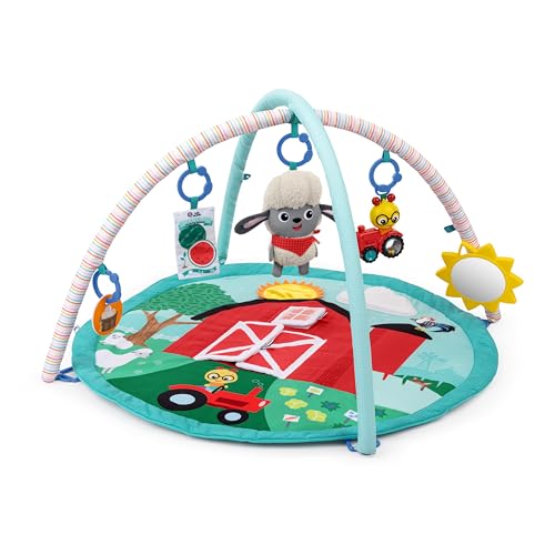 Baby Einstein Farm Explorers - Gimnasio de Actividades para bebé, con 5 Juguetes extraíbles, melodías y Sonidos, colchoneta Suave, a Partir de recién Nacido