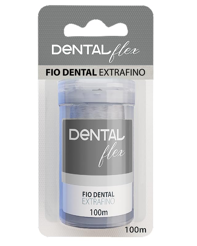 Dentalflex, Fio Dental, Extra Fino, 100m