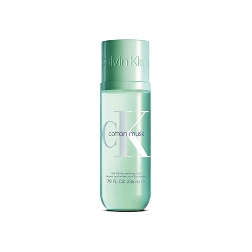 CALVIN KLEIN, Fragancia para Cuerpo y Cabello, CK Cotton Musk, Body Mist Unisex, Floral, Fresca y Suave, 236 ML