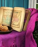 Cozy Mystery Reader Notebook Vintage Garden Tea Book Lover J