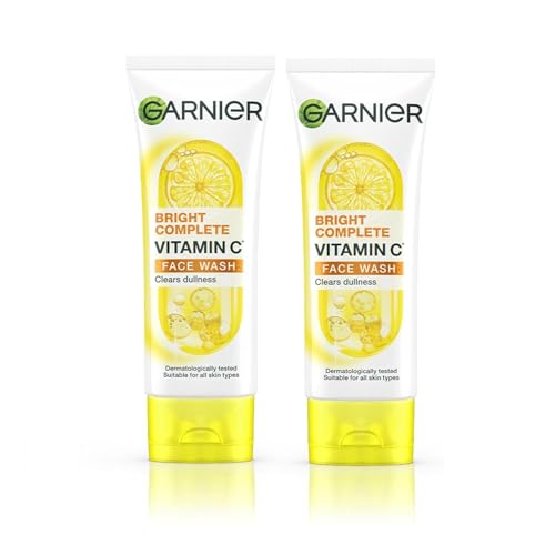Garnier Skin Naturals Bright Complete Vitamin C Face Wash - Vitamin C Face Wash For Brighter and Glowing Skin - Daily Cl...