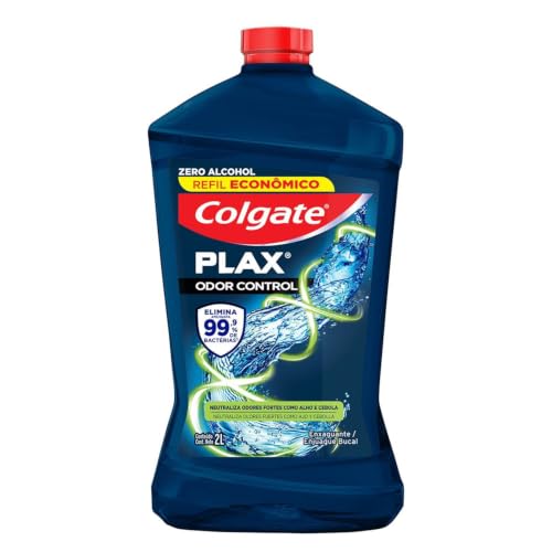[+POR- | R$30,68] 2 Litros Enxaguante Bucal Colgate Plax Sem Álcool