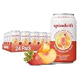 Spindrift Sparkling Water, Berry Belli-no Flavored, Made with Real Squeezed Fruit, 12 Fl Oz Cans, Pack of 24 (Only 13 Calories per Can)
