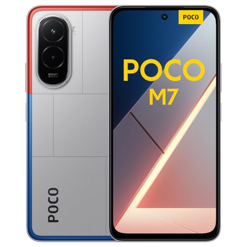 XIAOMI POCO M7 - Smartphone de 8+256GB, Cámara Dual de 50MP con AI, Pantalla inm
