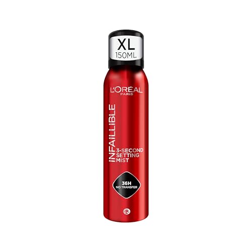 L'Oréal Paris Infallible 3-Second Setting Mist fijador de maqullaje Jumb 150ml, sella tu maquillaje hasta por 36h.