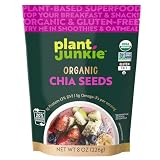Plant Junkie Organic Chia Seeds 8Oz Usda Organic Non Gmo Glu