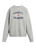 Favorite Daughter, The Favorite Grandma Sweatshirt, Heather Grey/Navy, Medium