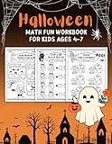 Halloween Math Fun Workbook For Kids Ages 4 7 27 Spooky Work