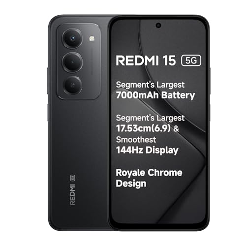 Redmi 15 5G Midnight Black 8GB + 256GB
