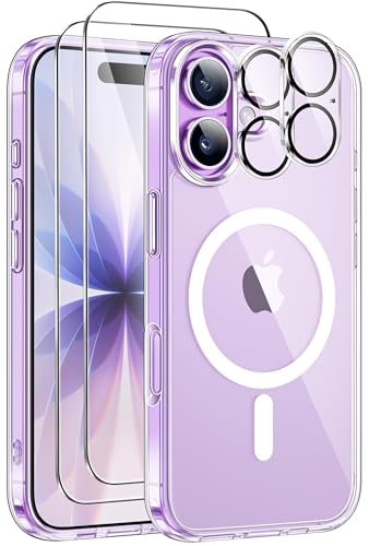 ivencase 5 in 1 Magnétique Coque pour iPhone 17 avec 2 Verres Trempés et 2 Camér