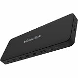 VisionTek VT4600DL Universal Dual 4K Docking Station 100W Charging (USB-A, USB-C)