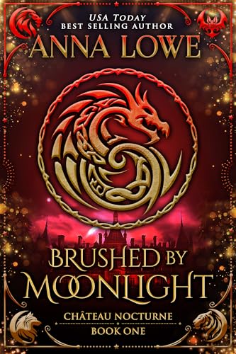 Cover of Brushed by Moonlight: a magical, mysterious shapeshifter/vampire romance (Château Nocturne Book 1)