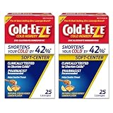 Cold Eeze Soft Center Lozenges Natural Liquid Honey Lemon Zi