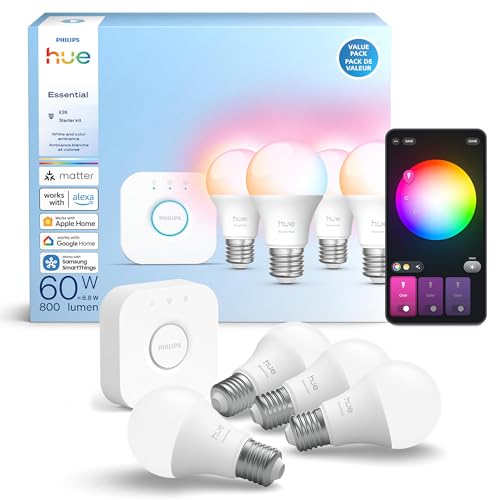 Philips Hue Kit 4 Focos LED Multicolor + Hue Bridge