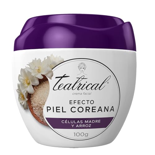 TEATRICAL Piel Coreana Crema Facial Con Células Madre y Arroz. Tarro con 100g