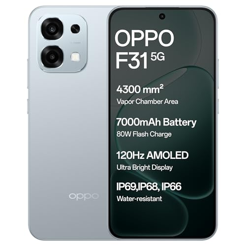 Oppo F31 5G (Cloud Green, 8GB RAM, 256GB Storage)