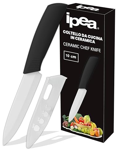 IPEA Coltello in Ceramica per Frutta, Verdura, Carne - Lama 12,7 cm - Coltello Chef da Cucina Multiu
