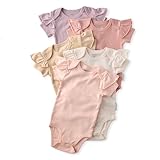 Butterblu Rory 5 Pack Short Sleeve Ruffle Shoulder Bodysuits