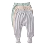 Butterblu Fallon 3 Pack Footed Pants 100 Organic Cotton Bott