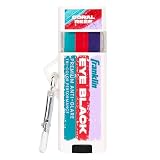 Franklin Sports Eye Black Stick - Baseball Softball + Football Eye Black for Kids + Adults - Sun Glare Reduction - Coral/Teal