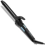 Bio Ionic Long Barrel Styler, 1" Extended Curling Iron with Moisture Heat Technology & NanoIonic MX, Verstatile Curling Wand with Longer Barrel Best for Medium Sized Defined Curls