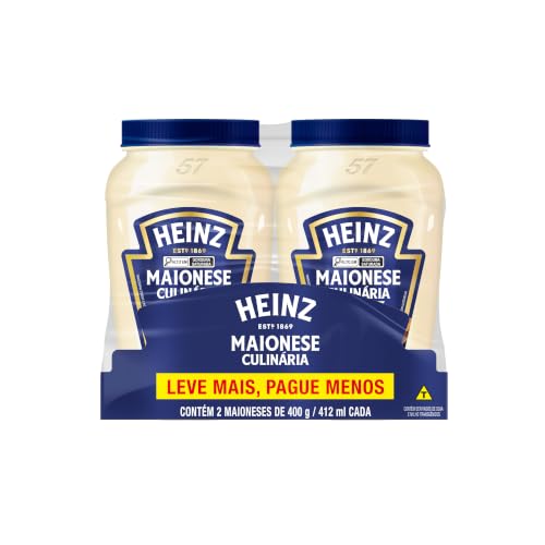 Heinz Pack Maionese Tradicional, 400G - 2 unidades