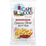 Cape Cod Lemon Herb Butter Potato Chips, 6.5 Oz Bag