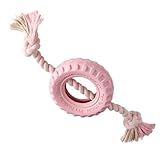 Pet Passion Natural Rubber Tire And Organic Cotton Rope Pull