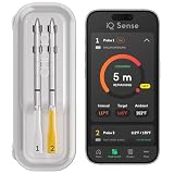 CHEF iQ Sense | Smart Wireless Meat Thermometer | 2 Ultra-Thin Probes | WiFi Unlimited Range | 1000°F Heat Safe | 5 Sensors | BBQ, Grill, Oven, Smoker, Air Fryer | Gen3