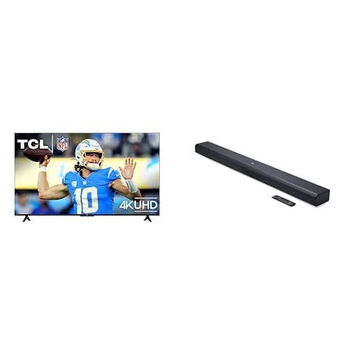 TCL 55-Inch Class S4 4K LED Smart TV with Fire TV (55S450F-CA) + JBL Cinema SB51